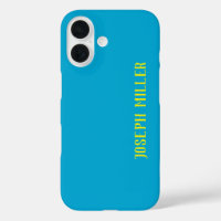 Personalisiert Minimalistisch, elegant blau und ge