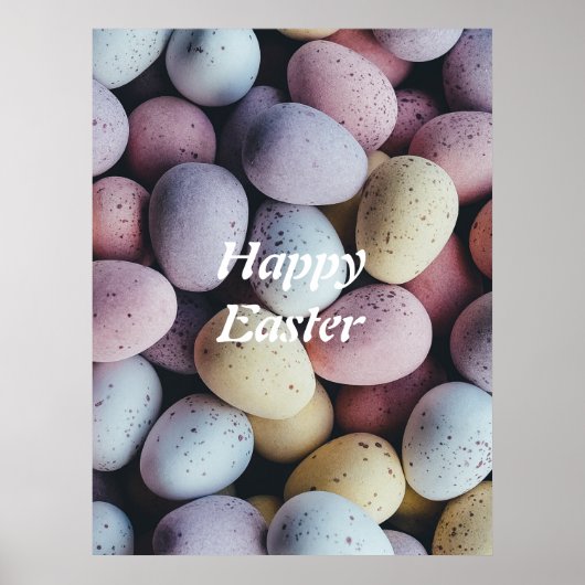 Personalisiert/ Minimalistisch/ glücklich Ostern Poster (Vorne)