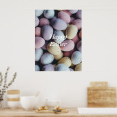 Personalisiert/ Minimalistisch/ glücklich Ostern Poster (Küche)