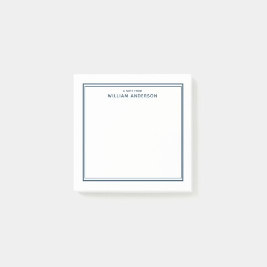 Personalisiert Minimalistisch Post-it Klebezettel (Vorderseite)