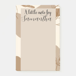 Personalisiert-minimalistische Linien-Blume Post-it Klebezettel