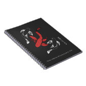 Personalisiert Minimalistischer japanischer Koi Fi Notizblock (Rechte Seite)