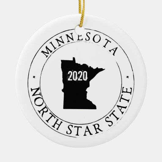 Personalisiert Minnesota Ornament (Vorne)