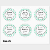 Personalisiert Mint Kitchen Stickers (Blatt)