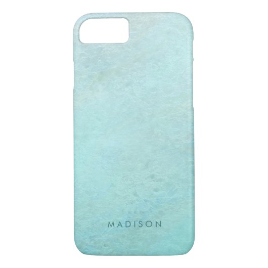 Personalisiert Minze Green Ombre Wasserfarbmuster Case-Mate iPhone Hülle (Rückseite)
