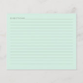 Personalisiert Minze Grüne Favoritenrezeptur Koch (Rückseite)