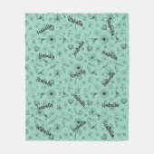 Personalisiert Minze Grüne Namensblanket - Kundens Fleecedecke (Vorderseite)