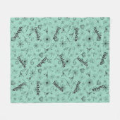 Personalisiert Minze Grüne Namensblanket - Kundens Fleecedecke (Vorderseite (Horizontal))