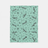 Personalisiert Minze Grüne Namensblanket - Kundens Fleecedecke (Vorderseite)