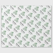 Personalisiert Mistletoe Christmas Geschenkpapier (Flach)