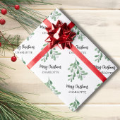 Personalisiert Mistletoe Christmas Geschenkpapier