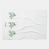 Personalisiert Mistletoe Geschirrtuch (Horizontal)