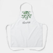 Personalisiert Mistletoe Greenery Schürze (Vorderseite)