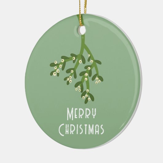 Personalisiert Mistletoe Keramik Ornament (Links)