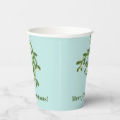 Personalisiert Mistletoe Weihnachtsfeiertag Party Pappbecher (Rechts)