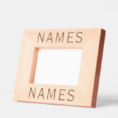 Personalisiert mit 2 Nachnamen oder Spitznamen dar Geätzte Rahmen (Links)