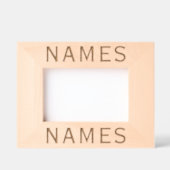 Personalisiert mit 2 Nachnamen oder Spitznamen dar Geätzte Rahmen (Vorderseite)