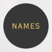 Personalisiert mit 3 Nachnamen oder Spitznamen dar Etiketten (Design 1)