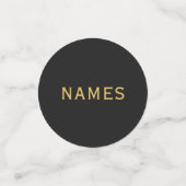 Personalisiert mit 3 Nachnamen oder Spitznamen dar Konfetti (Klein Vorderseite)
