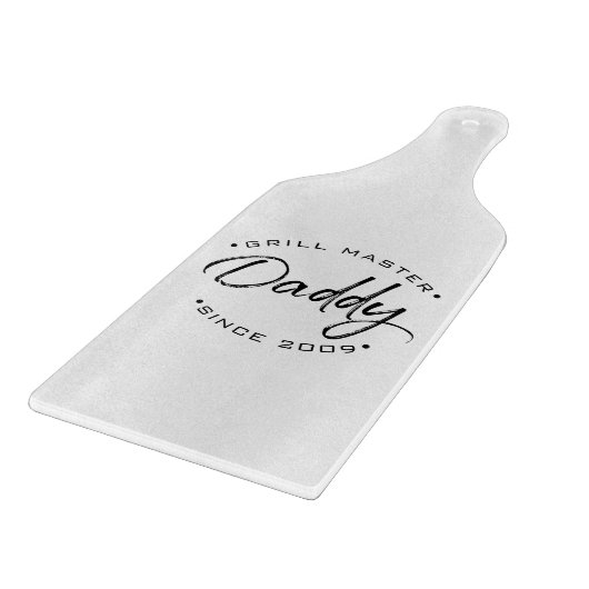 Personalisiert mit dem Jahr seit Grill Master Dadd Schneidebrett (Ecke)