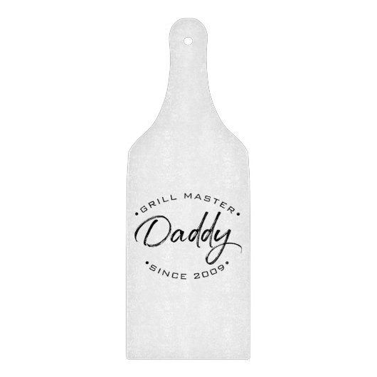 Personalisiert mit dem Jahr seit Grill Master Dadd Schneidebrett (Vorderseite)