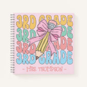 Personalisiert mit dem Namen des Lehrers der dritt Notizblock (Vorderseite)