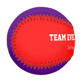 Personalisiert mit dem Text-Ereignisblock Baseball (Vorderseite Links)