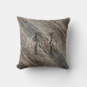 Personalisiert mit einem Holzdesign-HAMbWG Kissen