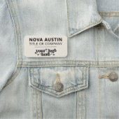 Personalisiert mit Firmenlogo Mitarbeiter Magnetic Namensschild (Beispiel)