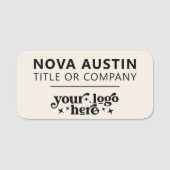 Personalisiert mit Firmenlogo Mitarbeiter Magnetic Namensschild (Vorderseite)