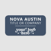 Personalisiert mit Firmenlogo Mitarbeiter Magnetic Namensschild (Vorderseite)