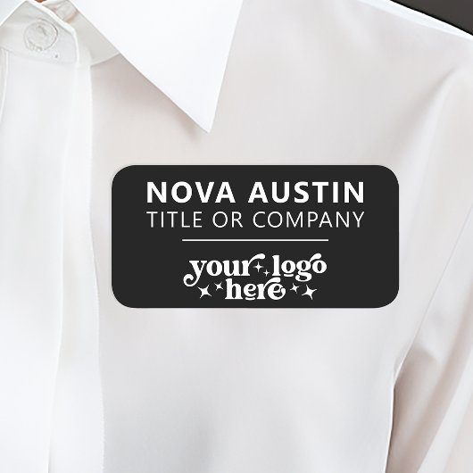 Personalisiert mit Firmenlogo Mitarbeiter Magnetic Namensschild