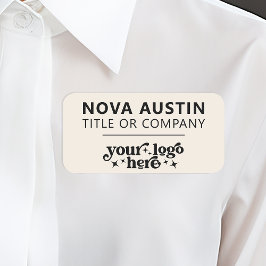 Personalisiert mit Firmenlogo Mitarbeiter Magnetic Namensschild