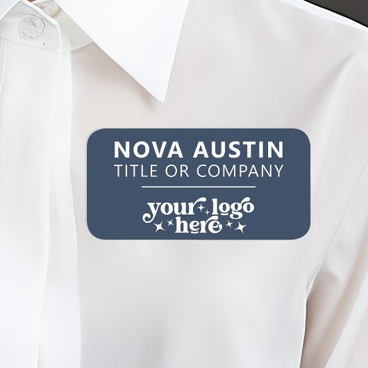 Personalisiert mit Firmenlogo Mitarbeiter Magnetic Namensschild