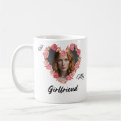 Personalisiert mit Foto I Liebe My Girlfriend Tass Kaffeetasse (Links)