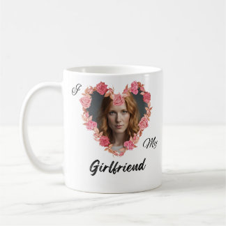 Personalisiert mit Foto I Liebe My Girlfriend Tass Kaffeetasse