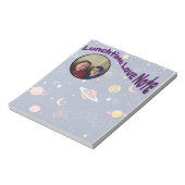 Personalisiert mit Foto-Lunchbox-Liebe Notizblock (Rotiert)