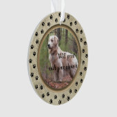 Personalisiert mit Foto und Verse Pet Memorial Ornament (Vorderseite)