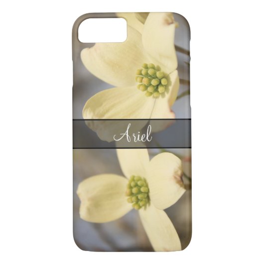 Personalisiert mit Foto von 2 Hartriegel-Blüten Case-Mate iPhone Hülle (Rückseite)