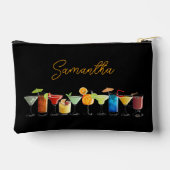 Personalisiert mit handGezeichnet Cocktails Zubehörtasche (Rückseite)