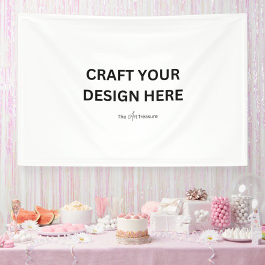 Personalisiert mit Ihrem Design, Logo oder Text  Banner (Party)