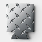 Personalisiert mit Ihrem Namen Diamantblech Stahl Dosenkühler (Rückseite)