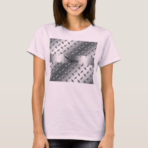 Personalisiert mit Ihrem Namen Diamantblech T-Shirt