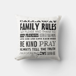 Personalisiert mit Ihren Familienvorschriften Kissen