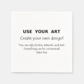 Personalisiert mit Ihrer Kunst oder Ihren Fotos, m Serviette (Vorderseite)