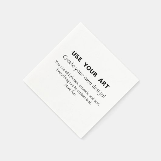 Personalisiert mit Ihrer Kunst oder Ihren Fotos, m Serviette (Ecke)