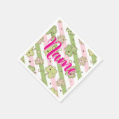 Personalisiert mit Kleeblatt des Namens Serviette (Ecke)