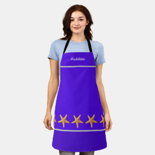 Personalisiert mit Lila Bezeichnung/ Starfish Schürze