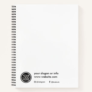 Personalisiert mit Logo, Slogan Notizblock