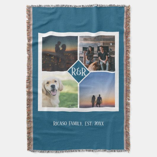 Personalisiert Mit Monogramm 4 Fotomaterial Decke (Vorderseite Vertikal)